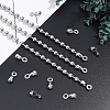  24Pcs 304 Stainless Steel Ball Chain Connectors STAS-NB0001-25-2