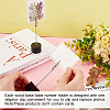 24Pcs 2 Styles Round & Square Base Wood Memo Holders ODIS-GA0001-47C-3