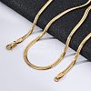 PVD Vacuum Plating 304 Stainless Steel Herringbone Chain Necklaces X-NJEW-F227-02G-04-2