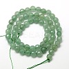Natural Green Aventurine Beads Strands X-G-M037-6mm-01-2