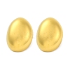 Ion Plating(IP) 304 Stainless Steel Oval Stud Earrings EJEW-D281-04G-1