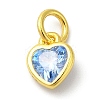 925 Sterling Silver Birthstone Charms STER-M0120-02F-G-1