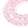 Spray Painted Crackle Glass Beads Strands LS-CCG-Q002-6mm-01-3