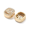 Brass Micro Pave Cubic Zirconia Beads KK-M241-01I-3