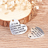 Tibetan Style Alloy Quote Pendants PALLOY-CJ0006-05-5