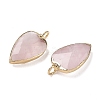 Natural Rose Quartz Pendants G-G012-13G-11-2