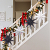 6Pcs 3 Colors Paper Star Pendant Decorations HJEW-GF0001-66B-7