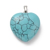 Synthetic Turquoise Pendants G-B042-02P-07-2