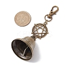 Iron Bell Pendant Decoration HJEW-JM02278-3