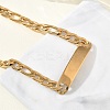304 Stainless Steel ID Bracelets BJEW-Z178-13G-01-2