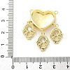 Brass Micro Pave Cubic Zirconia Pendants KK-S511-31G-01-3