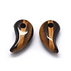 Natural Tiger Eye Pendants G-O175-33B-2