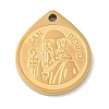 Ion Plating(IP) 304 Stainless Steel Pendants STAS-M080-12G-02-1