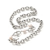 304 Stainless Steel Cable Chain Necklaces NJEW-U031-12P-2