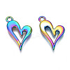 Rainbow Color Alloy Pendants PALLOY-N156-181-NR-2