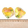 Electroplate Glass Charms EGLA-M028-01I-3