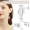 50Pcs Oval 304 Stainless Steel Stud Earring Findings STAS-BBC0004-25-2