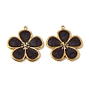 304 Stainless Steel Enamel Pendants STAS-I371-26G-04-1