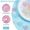 50Pcs Luminous Acrylic Beads OACR-SC0001-44-2