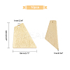 10Pcs Brass Pendants KK-FH0002-59-5