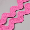 Polyester Wavy Fringe Trim Ribbon OCOR-WH0080-45G-1
