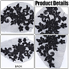 Polyester Embroidery Sew on Appliques PATC-WH0012-34-6