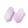 Natural Purple White Jade Healing Stones G-K330-65-4