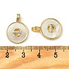 Brass Micro Pave Clear Cubic Zirconia Pendants KK-M277-05A-G-3