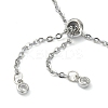 Natural Mixed Gemstone Bullet Link Slider Bracelets BJEW-JB09901-4