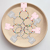 200Pcs 2 Colors Paper Hair Clip Display Cards CDIS-NB0001-35-6