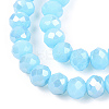 Electroplate Glass Beads Strands EGLA-A034-P2mm-B14-3
