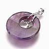 Natural Amethyst Pendants G-F573-C20-3