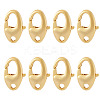 8Pcs Brass Lobster Claw Clasps KK-TA0002-65-1