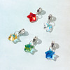 30Pcs 6 Colors Glass European Dangle Charms PALLOY-GO00005-7