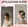 Plastic Goddess Crown Hair Bands OHAR-WH20010-02C-4