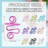 10Pcs 10 Colors Iron Crochet Tool IFIN-SZ0001-41-2