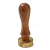 (Defective Closeout Sale: Oxidized)Wood Wax Seal Handles STAM-XCP0001-02LG-3
