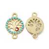 Alloy Enamel Connector Charms FIND-H039-04G-1