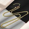 Brass Link Chain Necklaces for Women X-NJEW-K282-06G-2