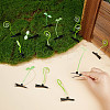 32Pcs 2 Style Bean Sprout Plastic Alligator Hair Clips PHAR-CP0001-19-3
