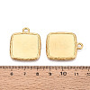304 Stainless Steel Pendant Cabochon Settings STAS-N108-74G-3
