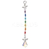 Angel Alloy & Glass Pendant Decoraton HJEW-JM02031-3