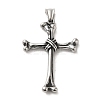 304 Stainless Steel Big Pendants STAS-D091-06AS-1