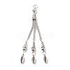 Tibetan Style Alloy Curb Chain Tassel Big Pendants FIND-I025-01A-1