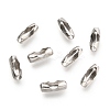 Non-Tarnish 304 Stainless Steel Ball Chain Connectors X-STAS-K121-01B-P-1