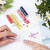 6 Colors 2-Hole Glass Seed Beads SEED-NB0001-26-3