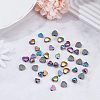 40Pcs 4 Style Rack Plating Rainbow Color Alloy Beads FIND-FH0004-34-4