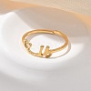 304 Stainless Steel Cuff Rings for Women RJEW-D285-01G-U-4