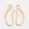 Brass Earring Hooks X-KK-F714-06G-1