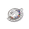 Brass Micro Pave Cubic Zirconia Pendants KK-D360-23P-2